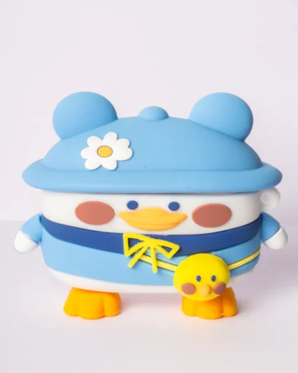 Cute Duckling Silicon Cover with 3 Caps